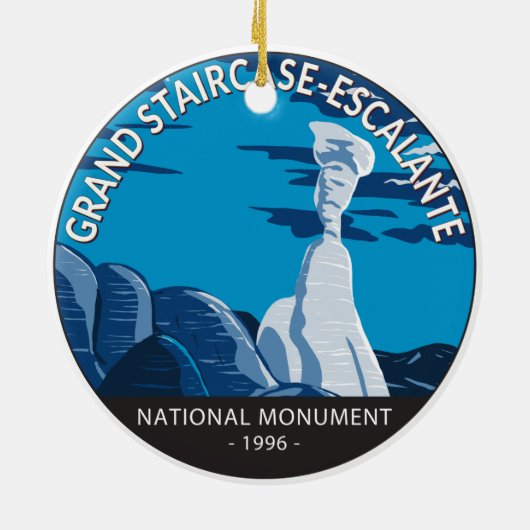 Grand Staircase Escalante Nationaal Monument Utah Keramisch Ornament (Achterkant)