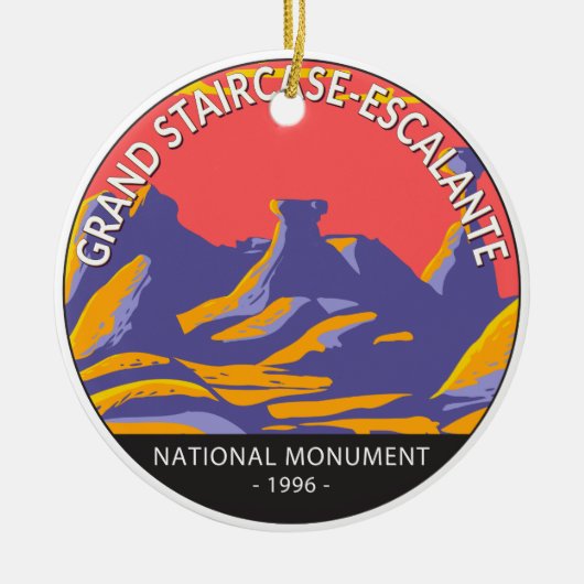 Grand Staircase Escalante Nationaal Monument Utah Keramisch Ornament (Voorkant)