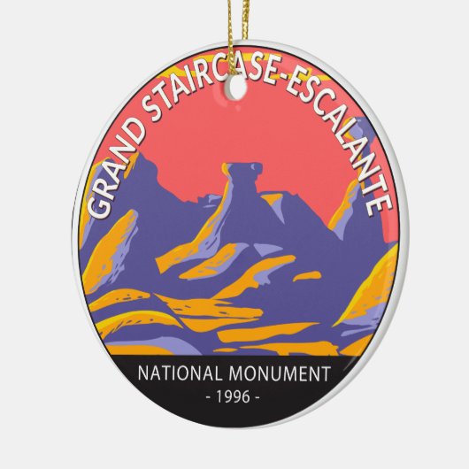 Grand Staircase Escalante Nationaal Monument Utah Keramisch Ornament (Links)
