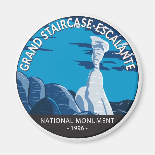Grand Staircase Escalante Nationaal Monument Utah Magneet (Voorkant)