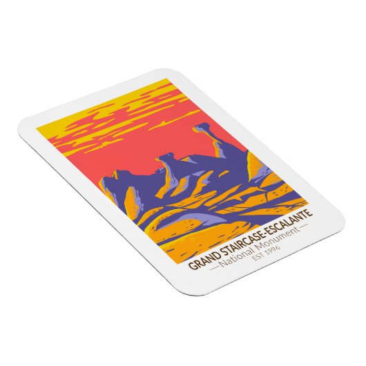 Grand Staircase Escalante Nationaal Monument Utah Magneet (Rechterzijde)