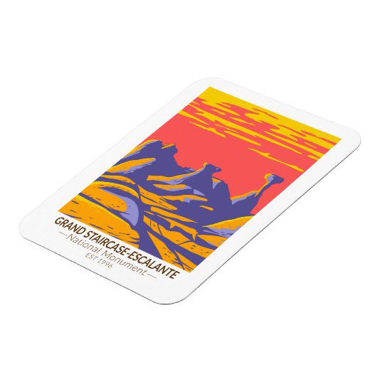 Grand Staircase Escalante Nationaal Monument Utah Magneet (Linkerzijde)