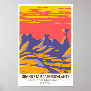 Grand Staircase Escalante Nationaal Monument Utah Poster