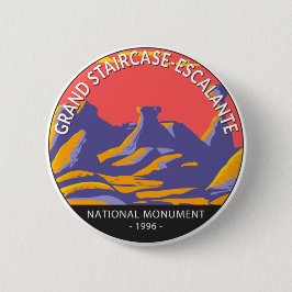 Grand Staircase Escalante Nationaal Monument Utah Ronde Button 5,7 Cm