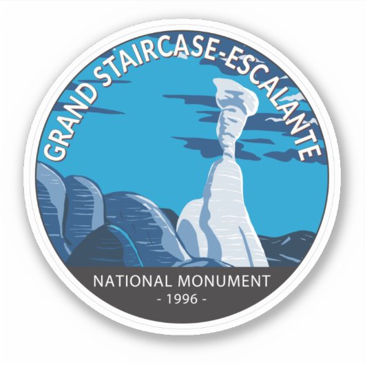 Grand Staircase Escalante Nationaal Monument Utah Sticker (Voorkant)
