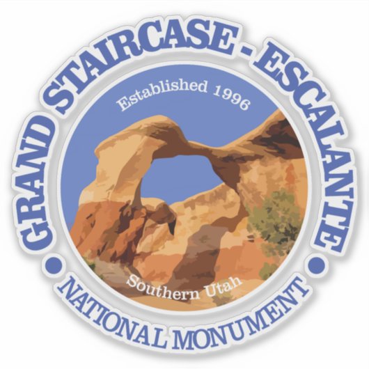 Grand Staircase - Escalante NM Sticker (Voorkant)