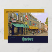 Grand Street Lower Town Old Quebec Briefkaart (Voorkant / Achterkant)