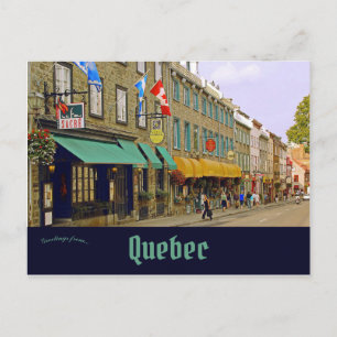 Grand Street Lower Town Old Quebec Briefkaart