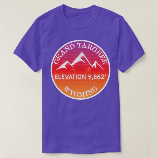 Grand Targhee Ski Resort Snowboard Mountain Wyomin T-shirt (Design voorkant)