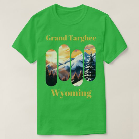 Grand Targhee ski Wyoming T-shirt (Design voorkant)