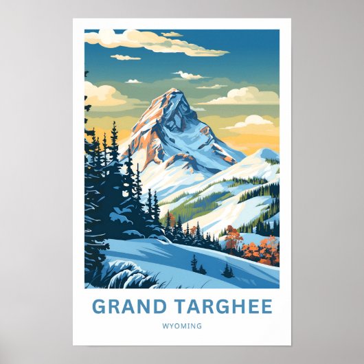 Grand Targhee Wyoming Reisprint Poster (Voorkant)