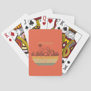 Grand Teton bergen Nationaal Park Wyoming Pokerkaarten