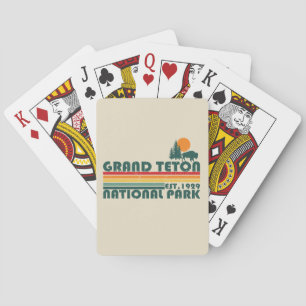 Grand Teton bergen Nationaal Park Wyoming Pokerkaarten