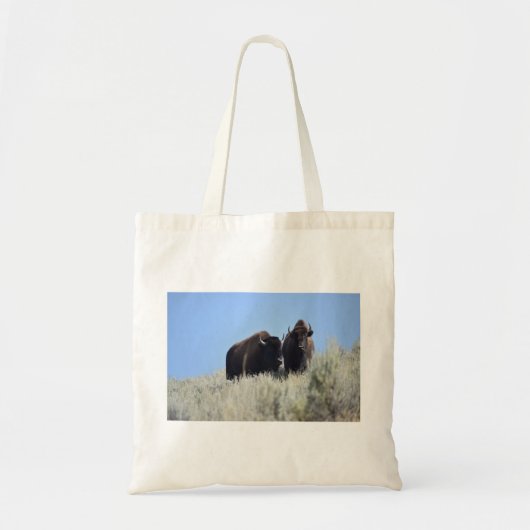 Grand Teton Bison Tote Bag (Voorkant)
