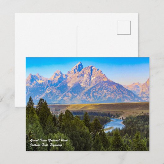 Grand Teton Briefkaart (Voorkant / Achterkant)