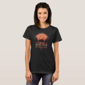 Grand Teton Buffalo American Bison Wildlife T-shirt (Voorkant volledig)