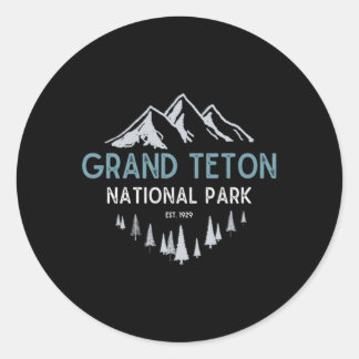 Grand Teton Grand Teton National Park, 1929 Ronde Sticker