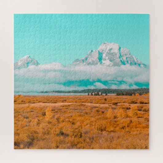 Grand Teton in de herfst puzzel (Verticaal)