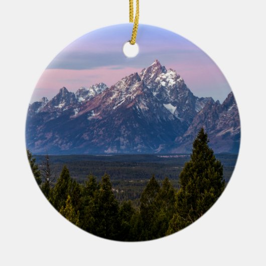 Grand Teton Keramisch Ornament (Voorkant)