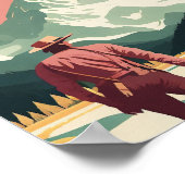 Grand Teton Minimalist  Art Travel poster (Hoek)