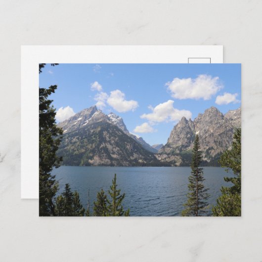 Grand Teton Mountains en Jenny Lake Briefkaart (Voorkant / Achterkant)