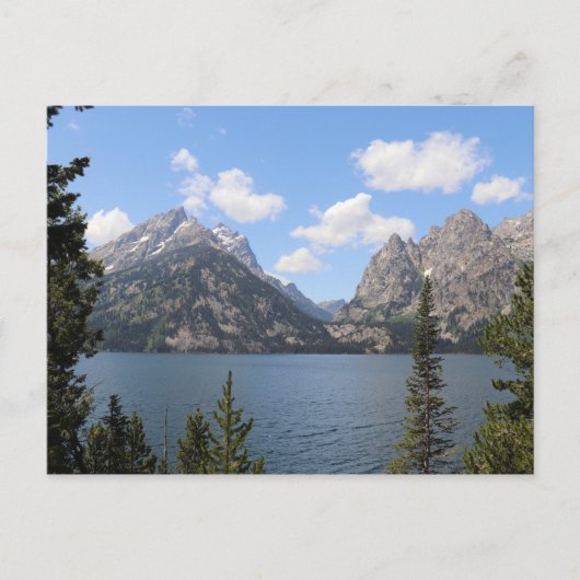 Grand Teton Mountains en Jenny Lake Briefkaart (Voorkant)