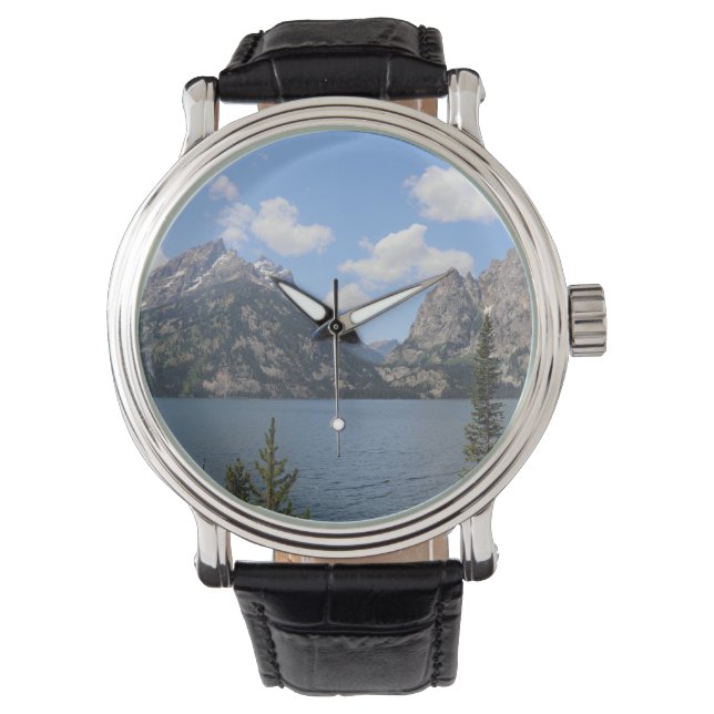 Grand Teton Mountains en Jenny Lake Horloge (Voorkant)
