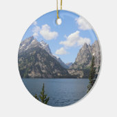 Grand Teton Mountains en Jenny Lake Keramisch Ornament (Links)