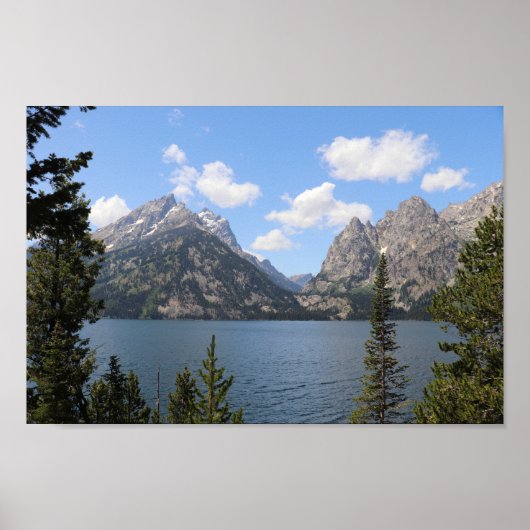 Grand Teton Mountains en Jenny Lake Poster (Voorkant)