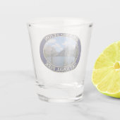 Grand Teton Mountains en Jenny Lake, Wyoming Shot Glas (Achterkant)