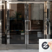 Grand Teton Mountains Faux Glas in lood Mountain Raamsticker (Kantoordeur)