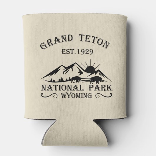 Grand Teton mountains National Park Wyoming Blikjeskoeler (Achterkant)