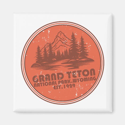Grand Teton mountains National Park Wyoming Magneet (Voorkant)