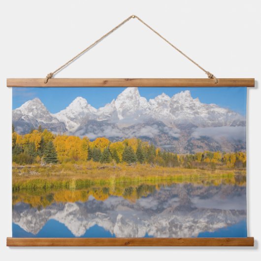 Grand Teton Mountains Wyoming Hangend Wandkleed (Voorkant)