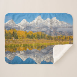 Grand Teton Mountains Wyoming Sherpa Deken