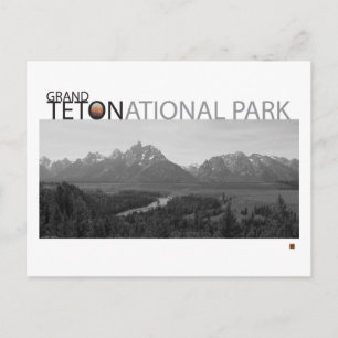 GRAND TETON NAT’L PARK-Wyoming-Ansel Adams Uitzich Briefkaart
