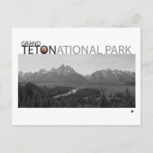 GRAND TETON NAT’L PARK-Wyoming-Ansel Adams Uitzich Briefkaart (Voorkant)