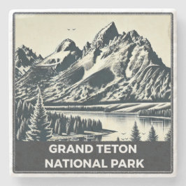Grand Teton Nation Park Stenen Onderzetter