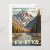 GRAND TETON NATIONAAL PARK BRIEFKAART (Voorkant / Achterkant)