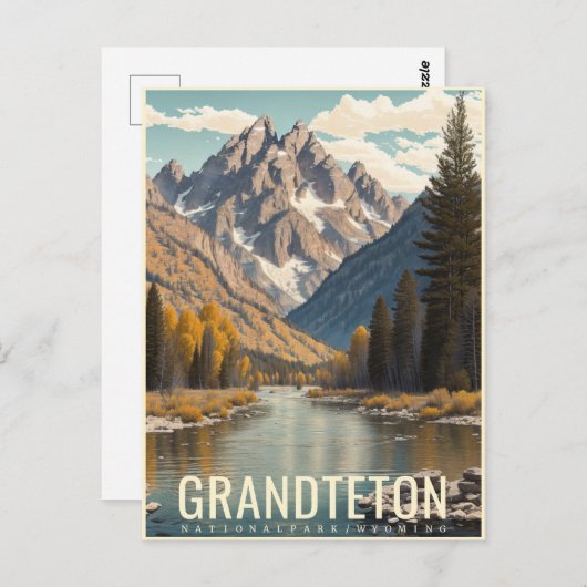 GRAND TETON NATIONAAL PARK BRIEFKAART (Voorkant / Achterkant)