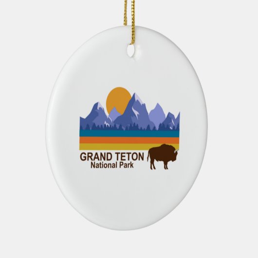 GRAND TETON NATIONAAL PARK KERAMISCH ORNAMENT (Rechts)