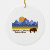 GRAND TETON NATIONAAL PARK KERAMISCH ORNAMENT (Voorkant)