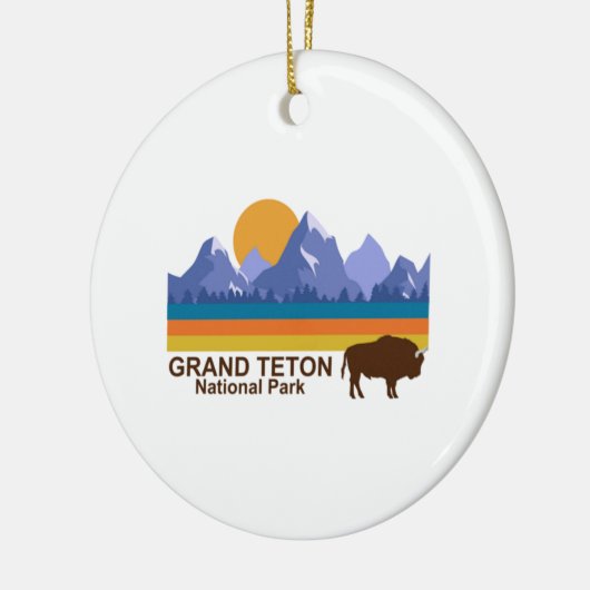 GRAND TETON NATIONAAL PARK KERAMISCH ORNAMENT (Links)