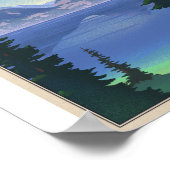 Grand Teton Nationaal Park Litho Kunstwerk Poster (Hoek)