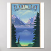 Grand Teton Nationaal Park Litho Kunstwerk Poster (Voorkant)