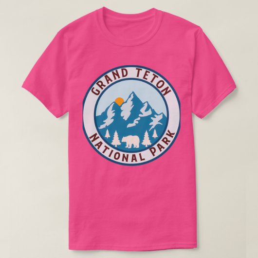 grand teton nationaal park t-shirt (Design voorkant)