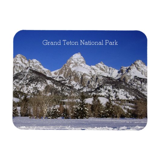 Grand Teton Nationaal Park Winter Flexibel Magneet (Horizontaal)