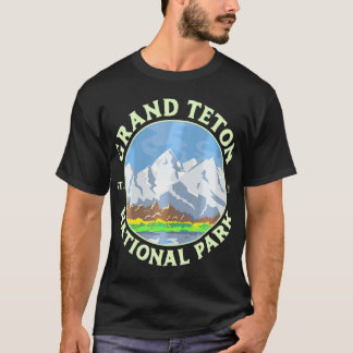  Grand Teton Nationaal Park Wy Mountain Hiki T-shirt