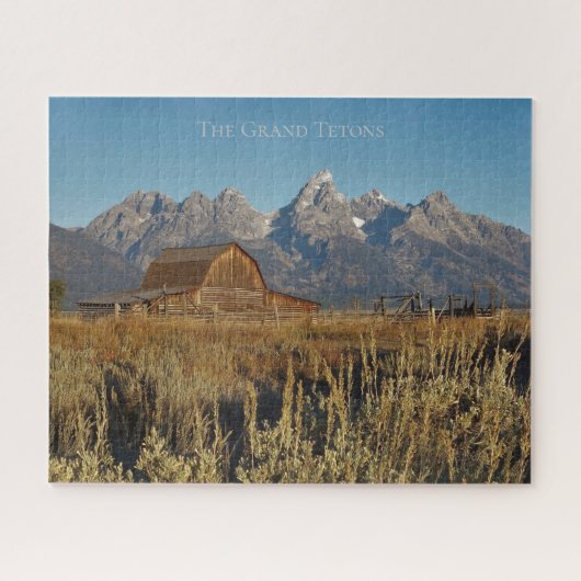 Grand Teton Nationaal Park Wyoming met Schuur Legpuzzel (Horizontaal)