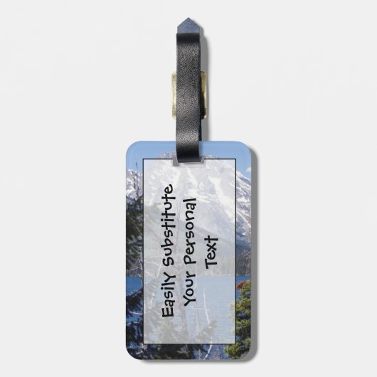 Grand Teton National Park #12 Easy ID Personal Bagagelabel (Achterkant verticaal)